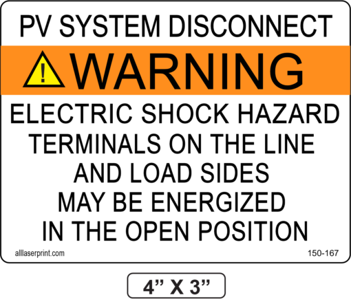 ELECTRIC SHOCK HAZARD