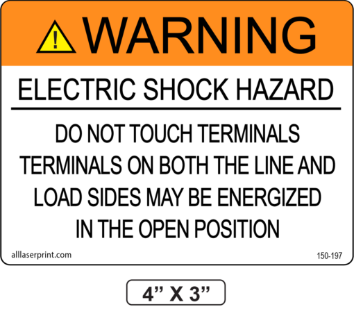 Warning label