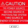 Warning Battery label