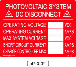 PHOTOVOLTAIC SYSTEM DC DISCONNECT