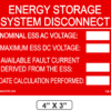 ENERGY STORAGE SYSTEM DISCONNECTDATE